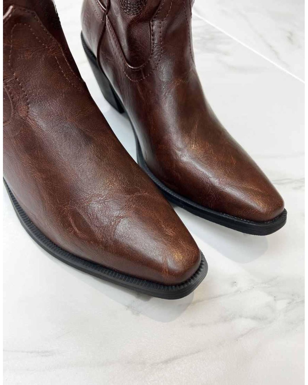 GIA STUDIOS Brown Cowboy Western Boots