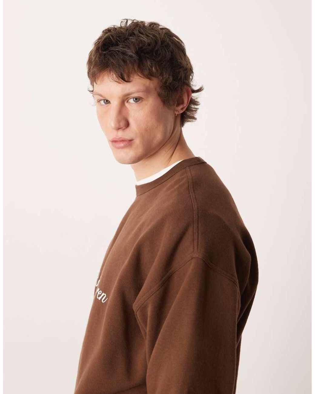 Polo Ralph Lauren Brown Large Icon Crest Logo Sweatshirt for men