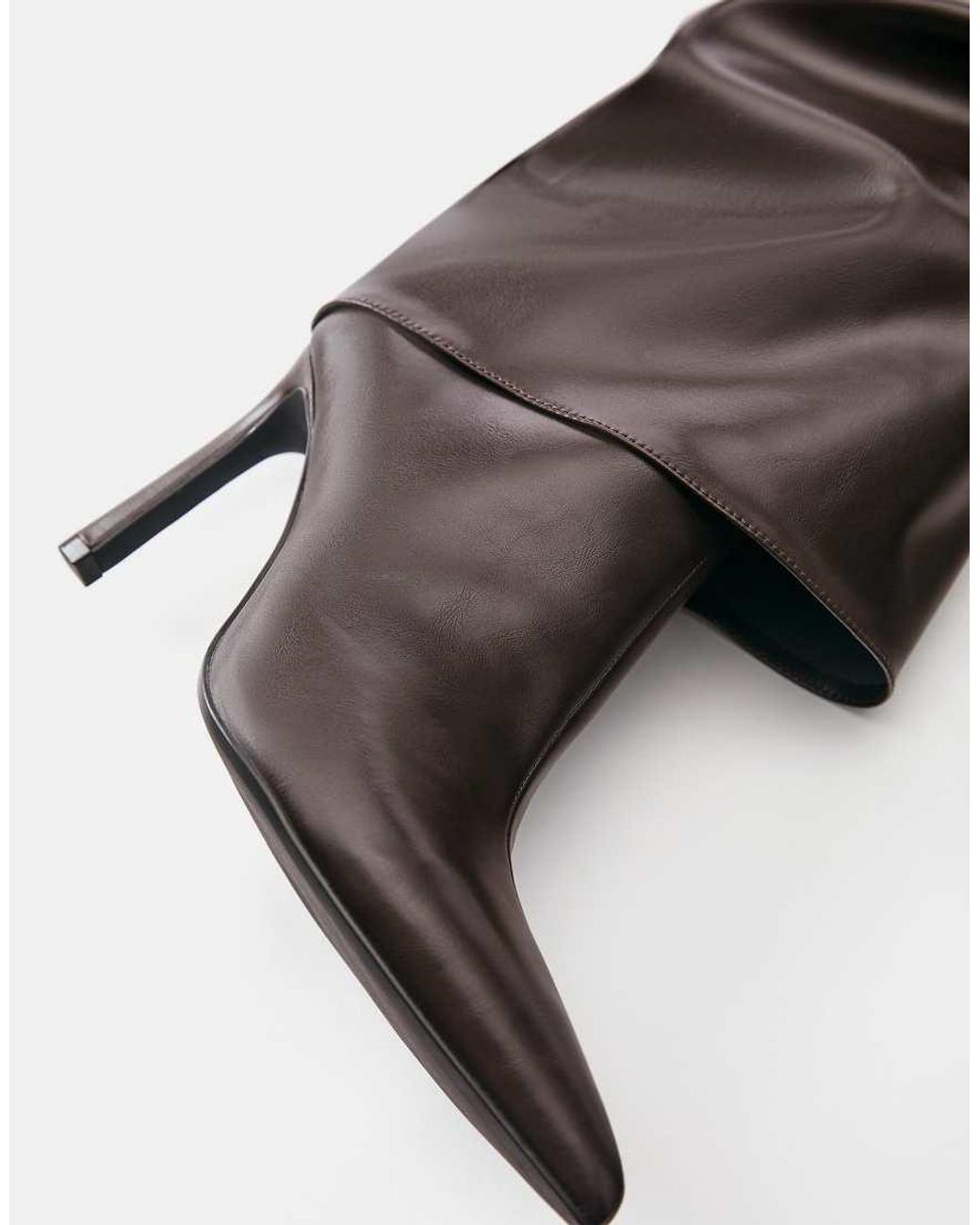 Pull&Bear Black Heeled Footed leggings Boots