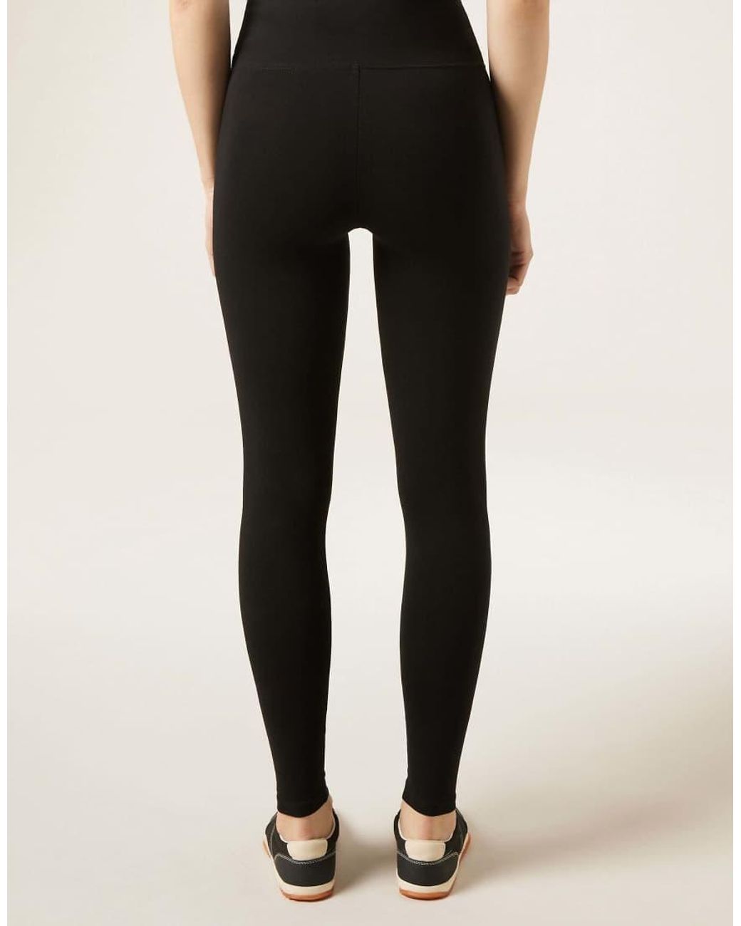 Calzedonia Black Cotton Leggings