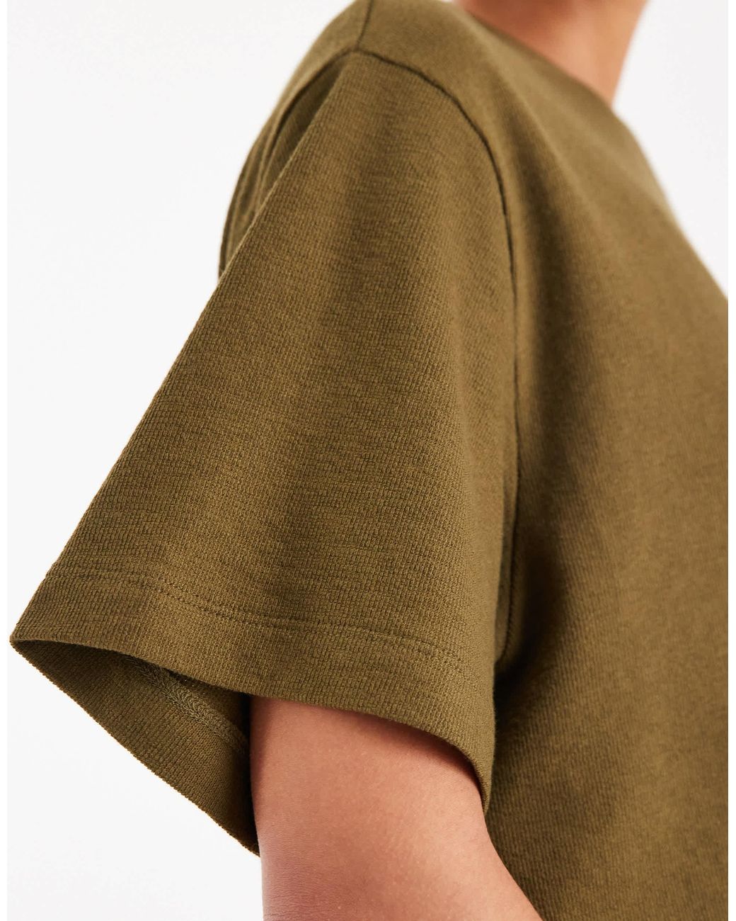 ASOS Green – oversize-t-shirt aus strukturiertem jersey