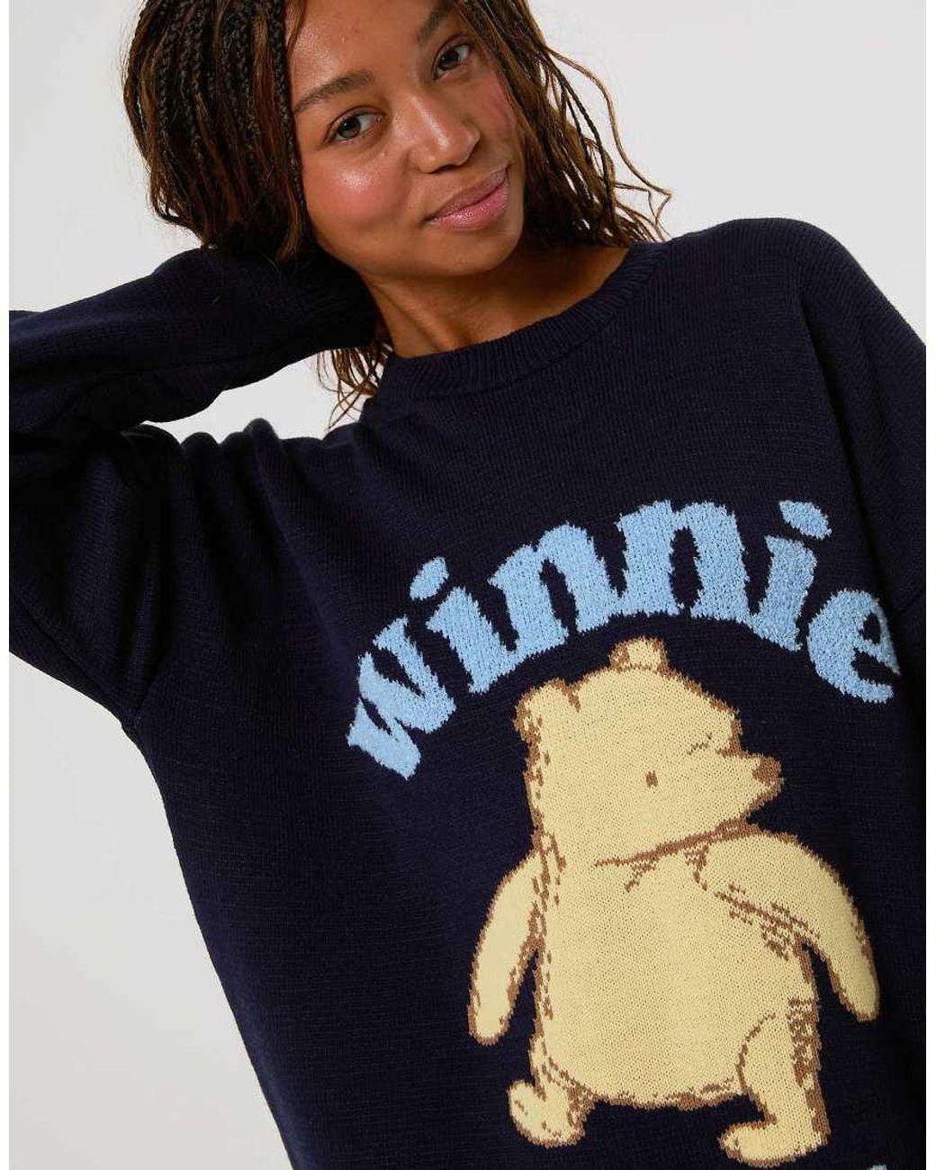 Skinnydip London Blue Disney Winnie The Pooh Winnie Knit Jumper