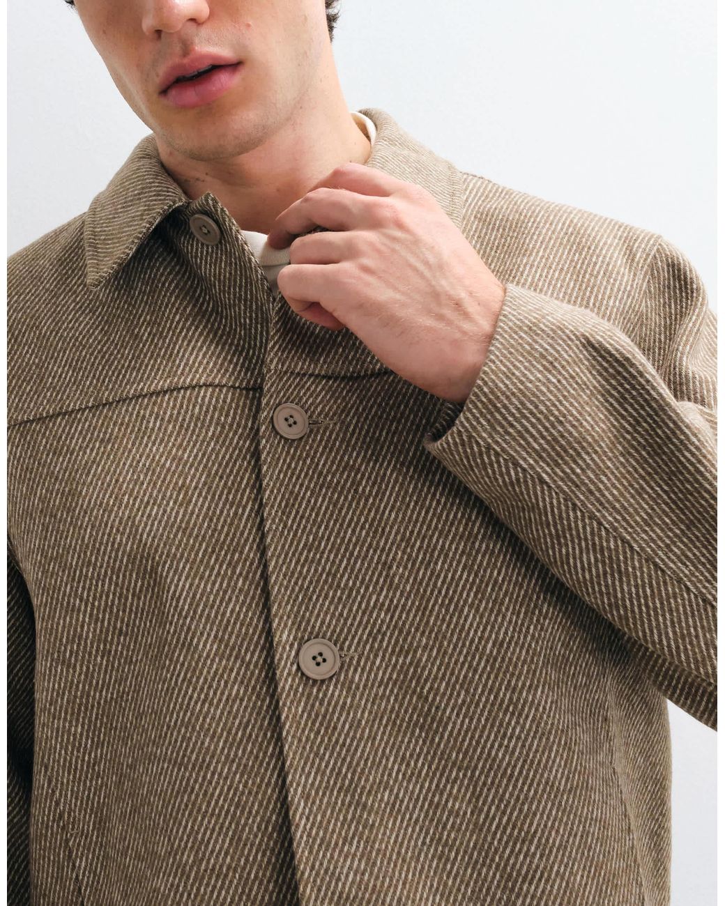 ASOS Natural Wool Look Jacket for men