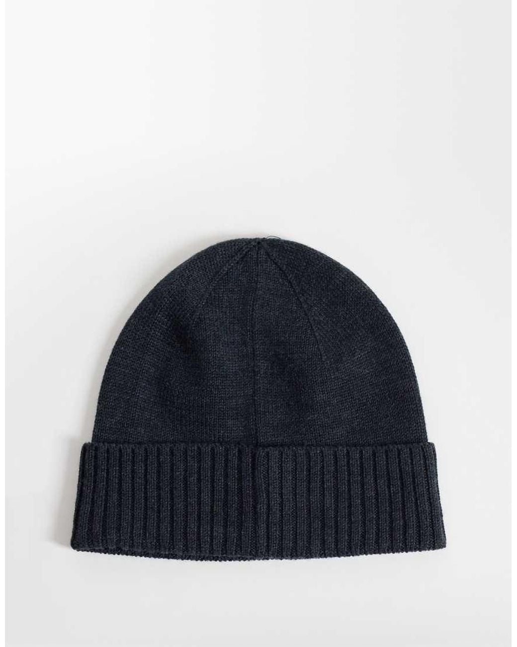 Polo Ralph Lauren Blue Icon Logo Merino Wool Knit Beanie for men