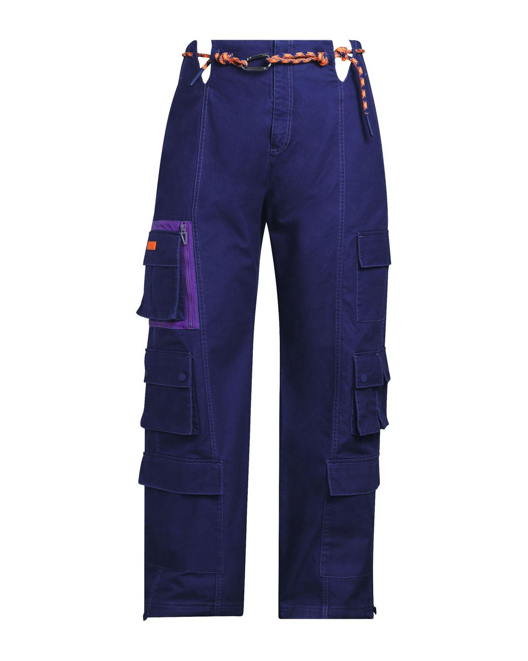 Ivy Park Adidas Originals X Plus Twill Cargo Pants in Blue | Lyst