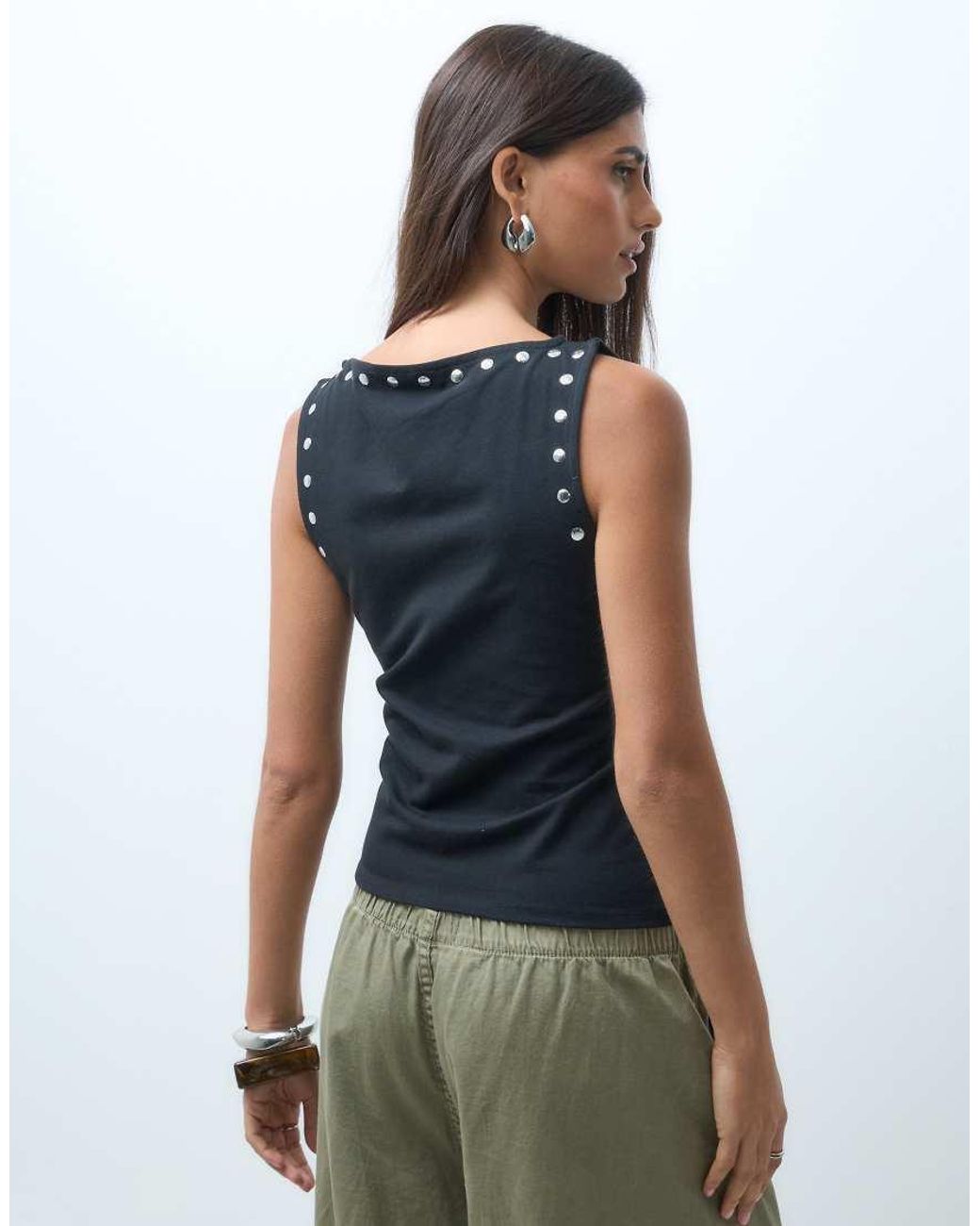 ASOS Tanktop Met Studs in het Black