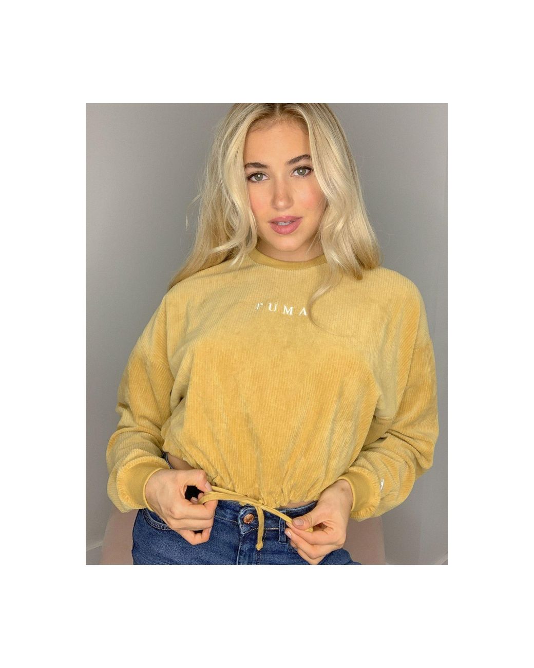 puma yellow jumper
