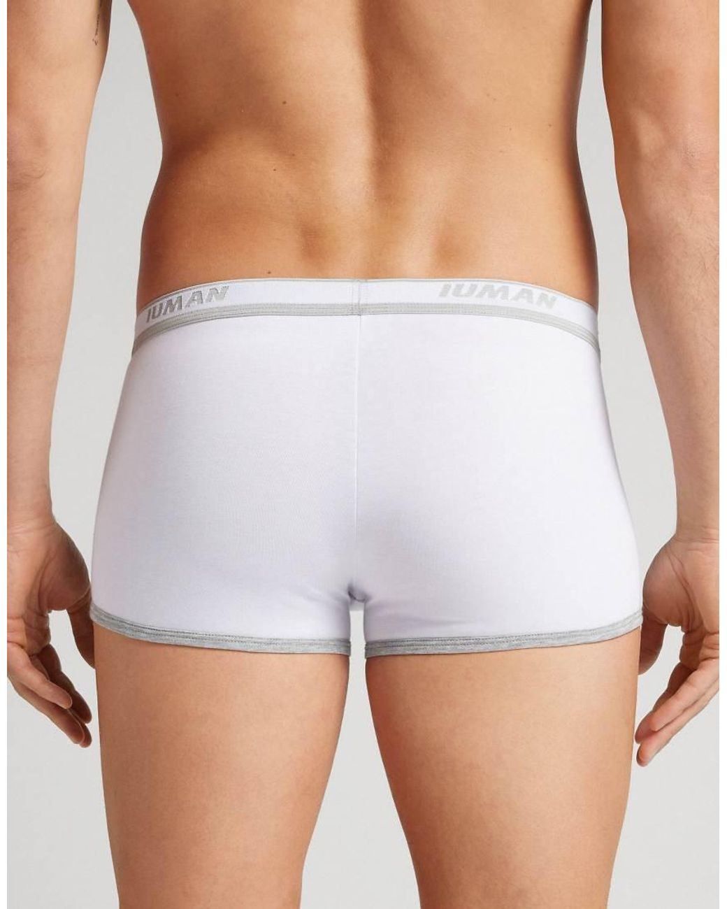 Intimissimi White Superior Cotton Boxers With Logo for men