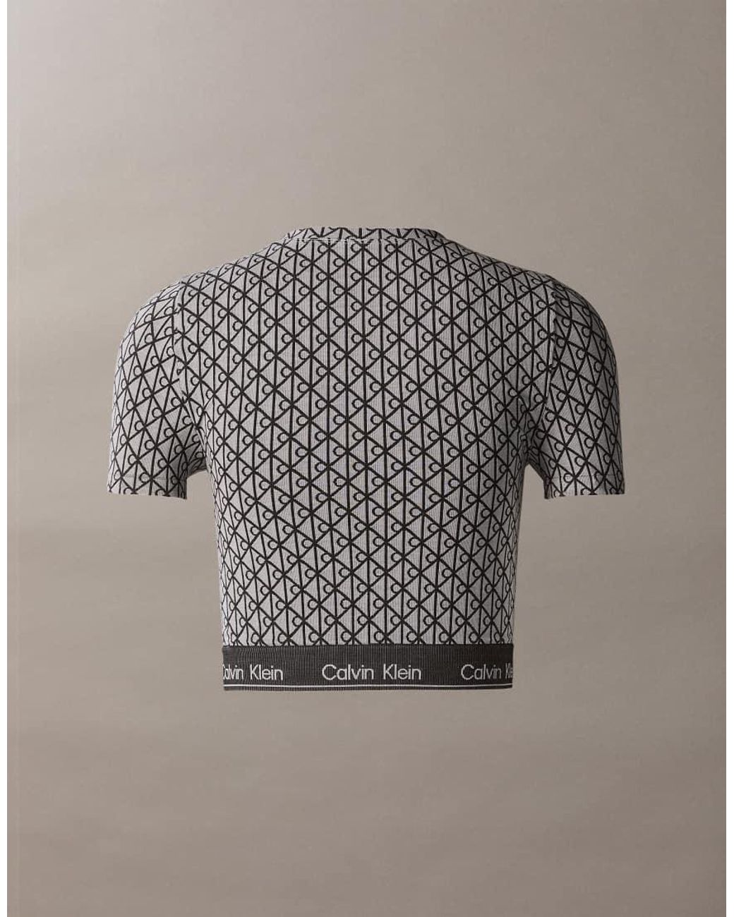 Calvin Klein Gray Shapewear Short Sleeve Top