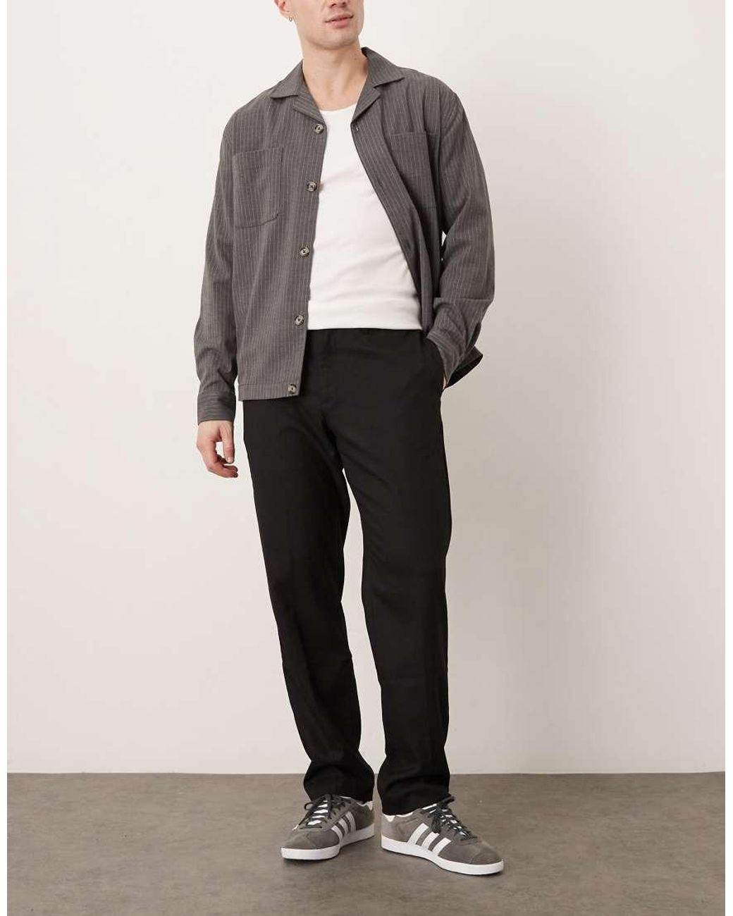 Mango Klassieke Getailleerde Broek in het Gray voor heren