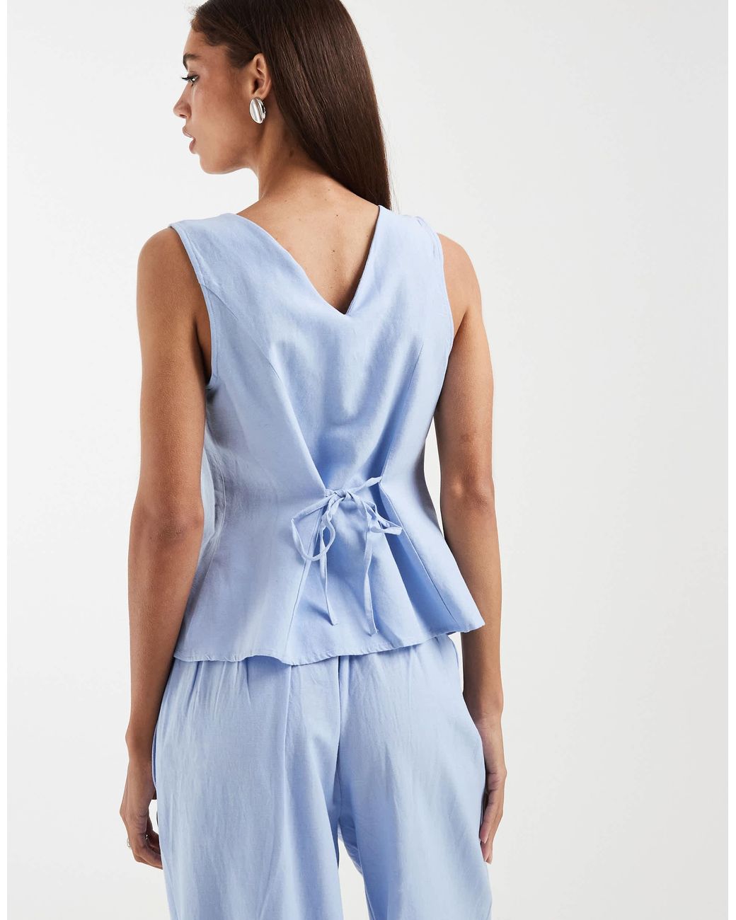 Aware Blue V-neck Vest
