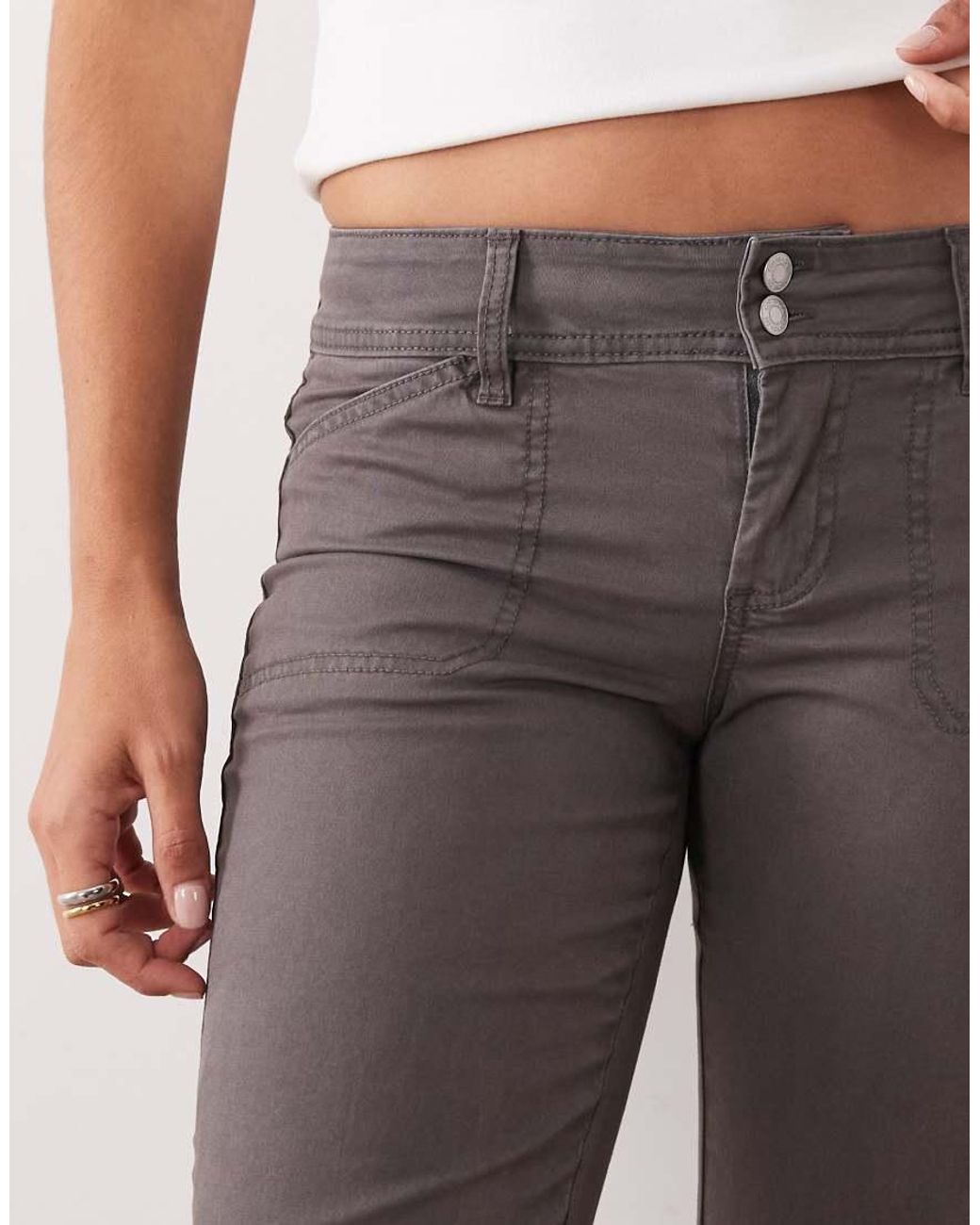 Cotton On Gray Suki Low Rise Bootleg Pant
