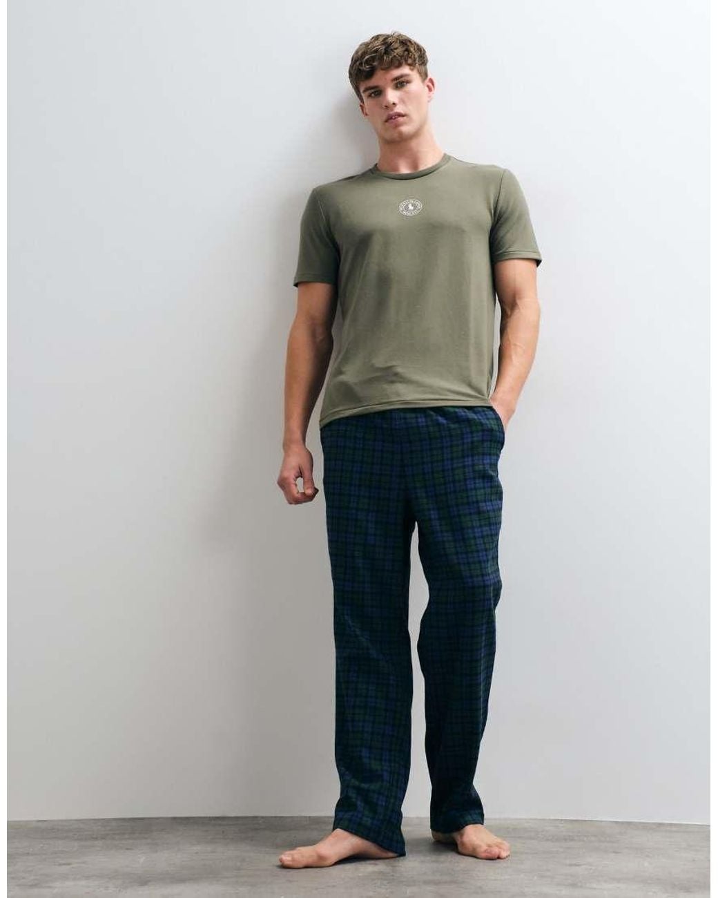 Polo Ralph Lauren Green Short Sleeve Sleep Top for men