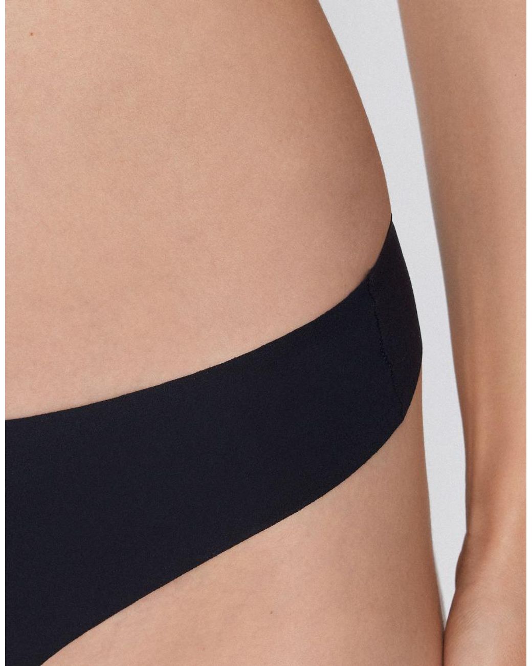 Tezenis Black Laser Cut Brazilian Briefs