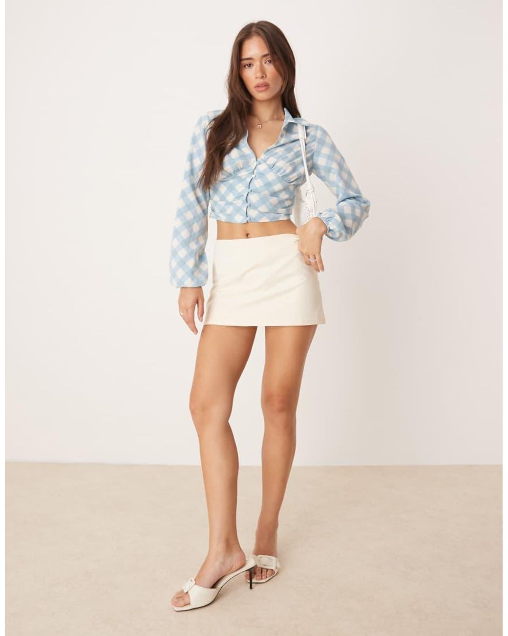 Glamorous Blue Button Up Shirt