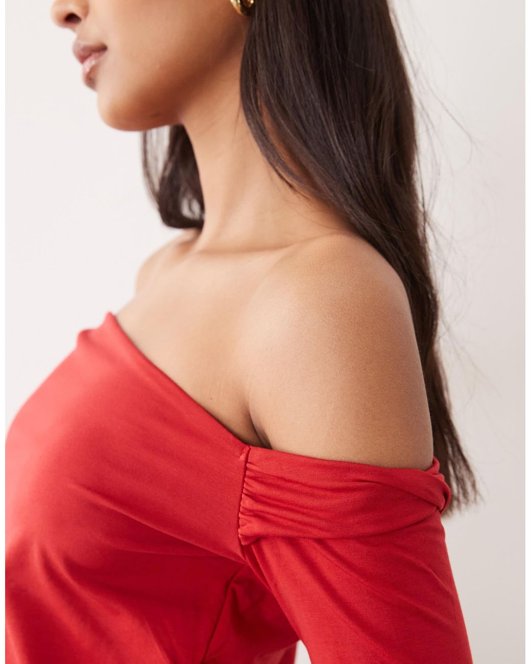 Abercrombie & Fitch Red – langärmliges oberteil