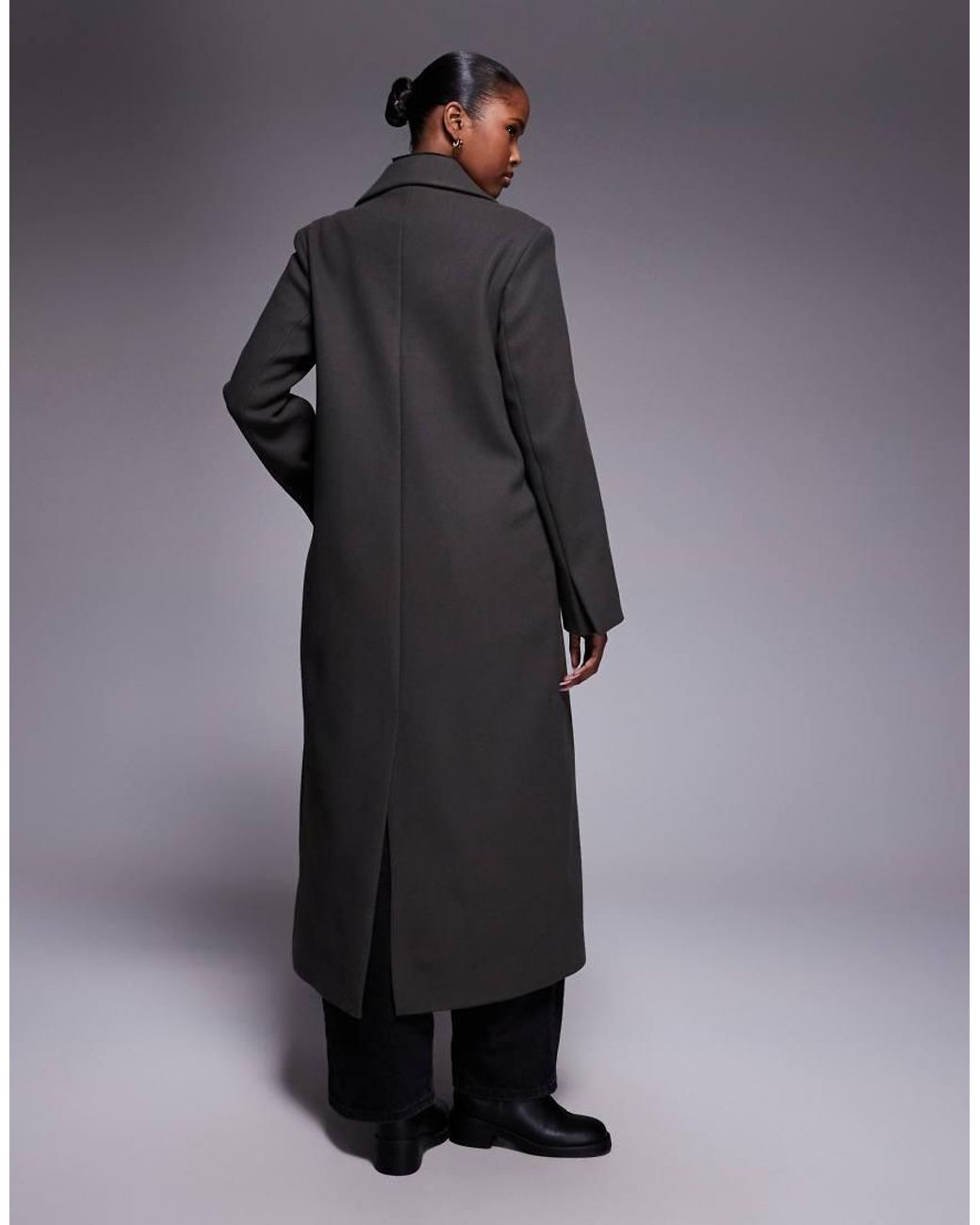 River Island Blue Tailored Double Breasted Coat