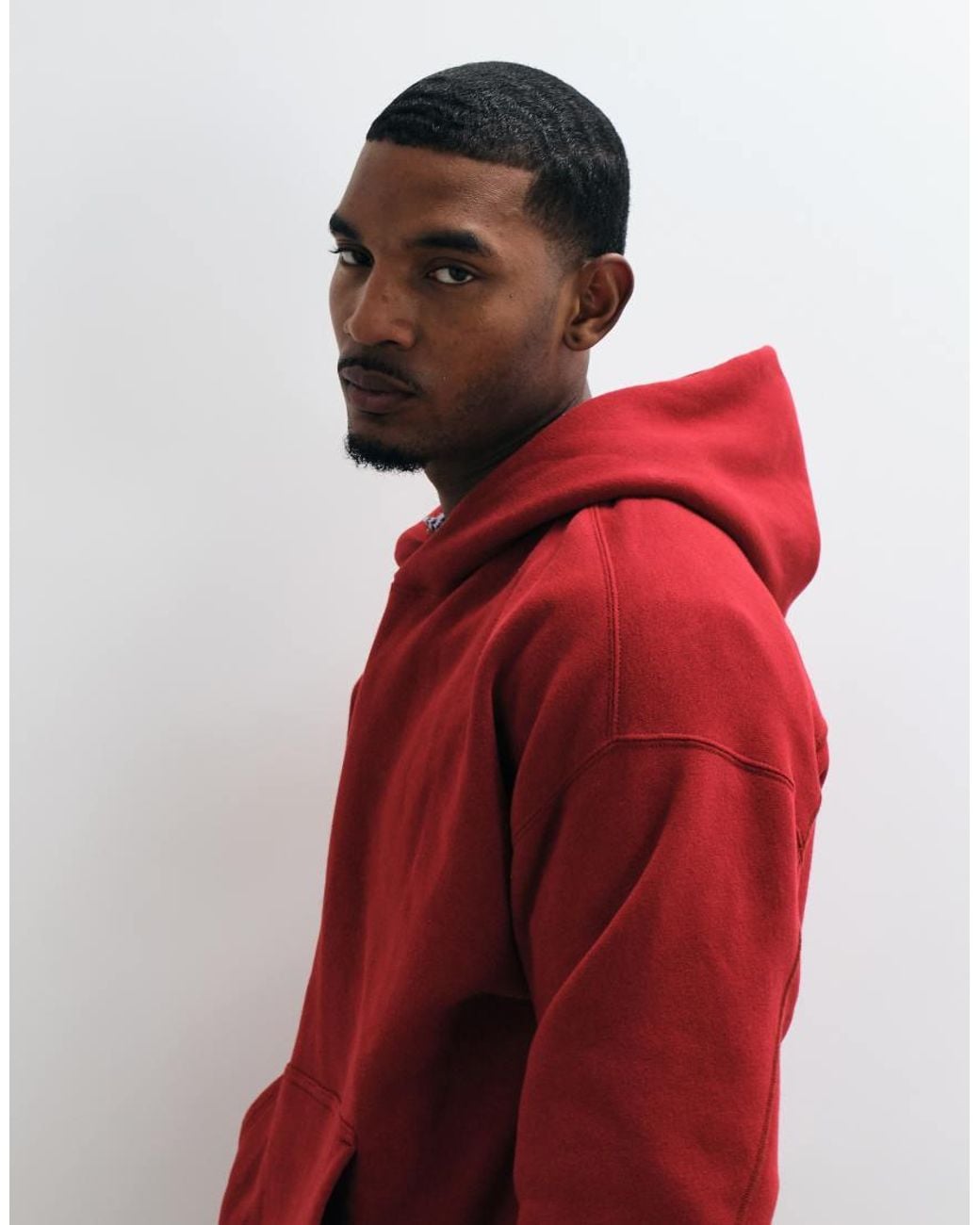 Abercrombie & Fitch Red Essential Hoodie for men