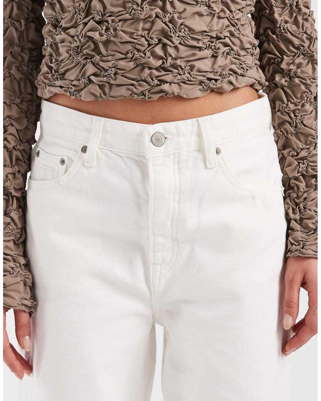 Tommy Hilfiger White Layla High Rise Slim Straight Fit Jeans