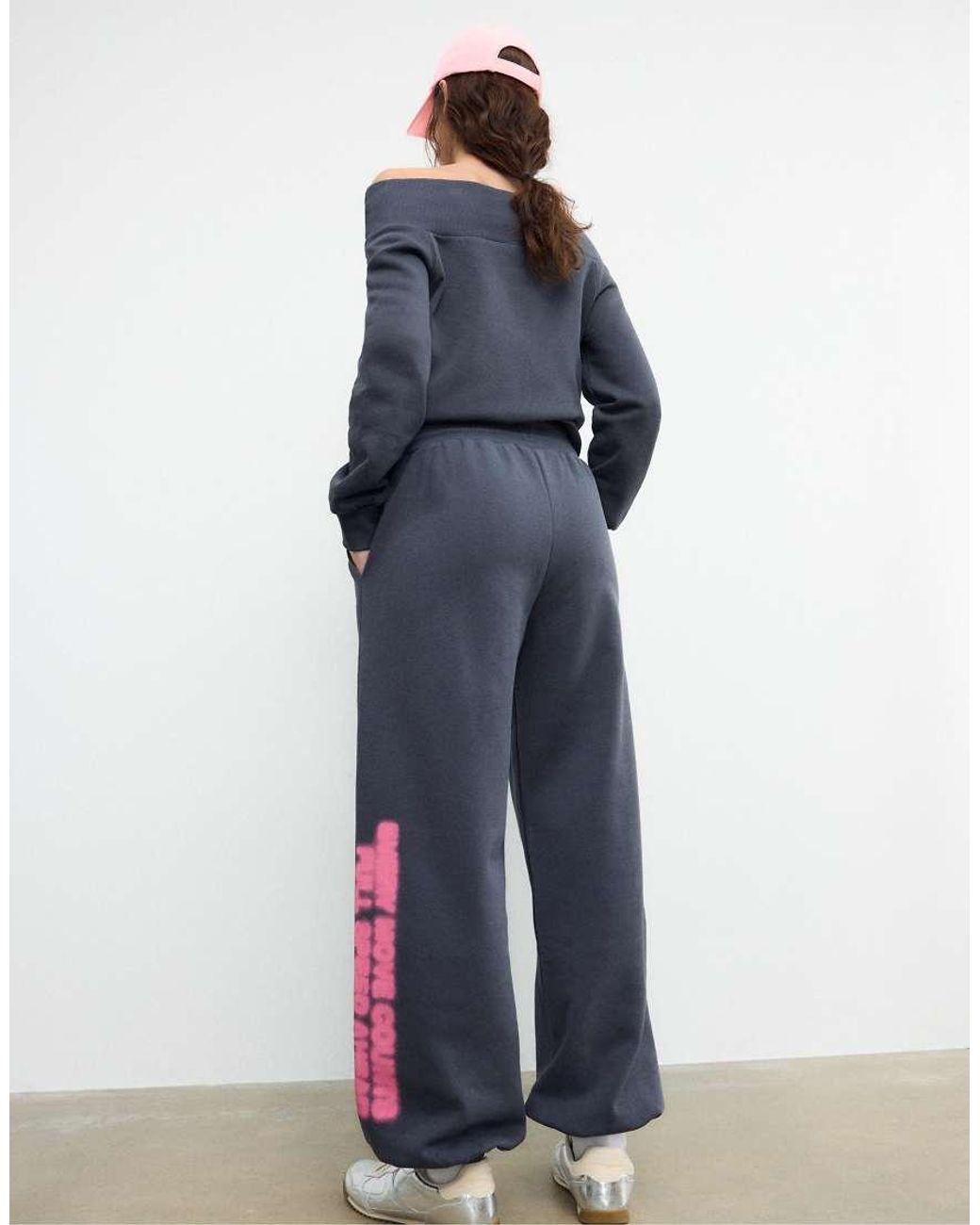 Stradivarius Blue baggy Positional jogger Trousers