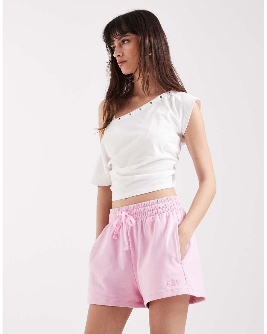 Gap Pink Tie Waist jogger Shorts