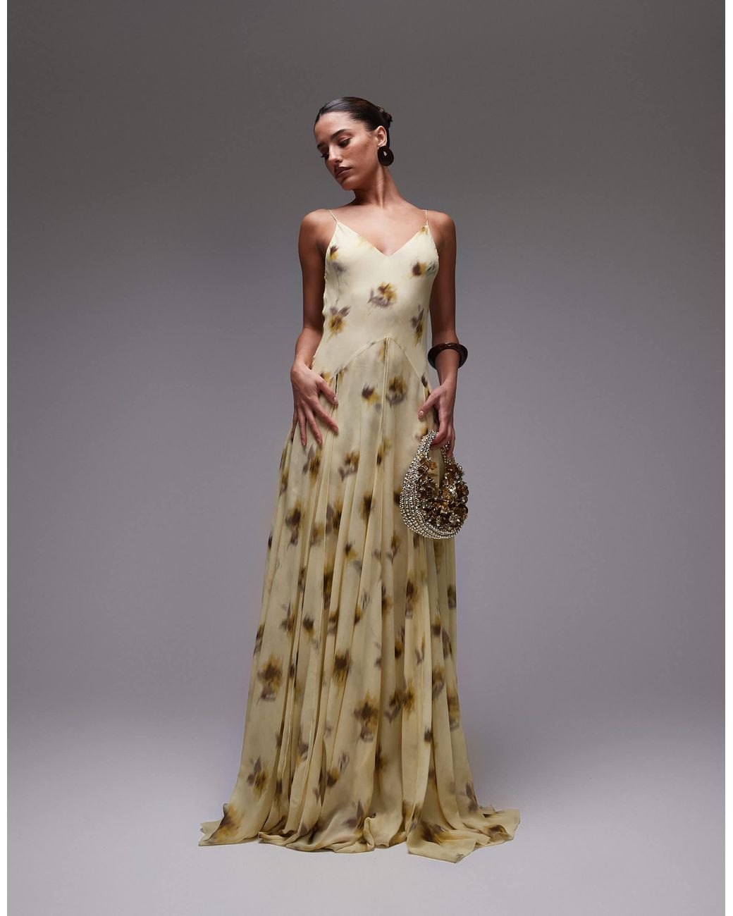 mango yellow maxi dress Mango Mustard Yellow Flowy Dress