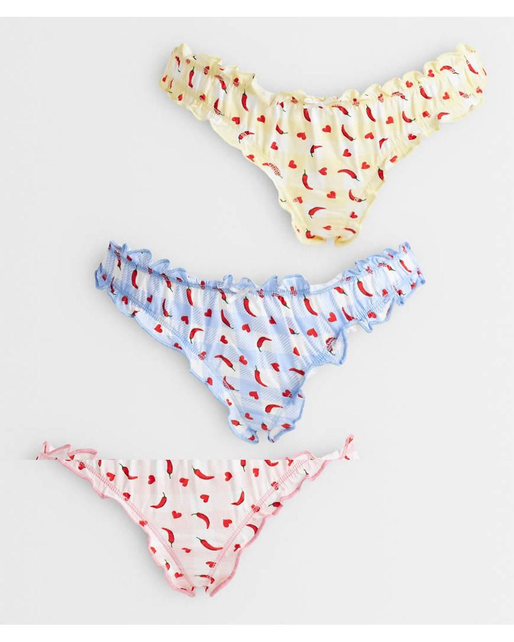 Wednesday's Girl White Wednesdays Girl 3 Pack Knickers