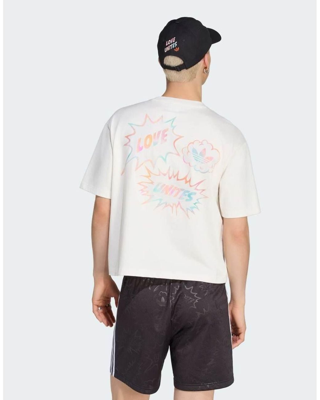 Adidas Originals White Love Unites Gfx Tee