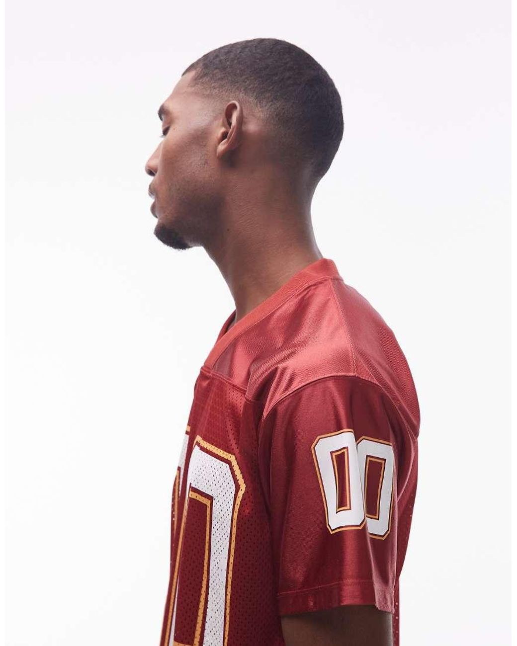No Problemo Red Large Motif Sports Jersey for men