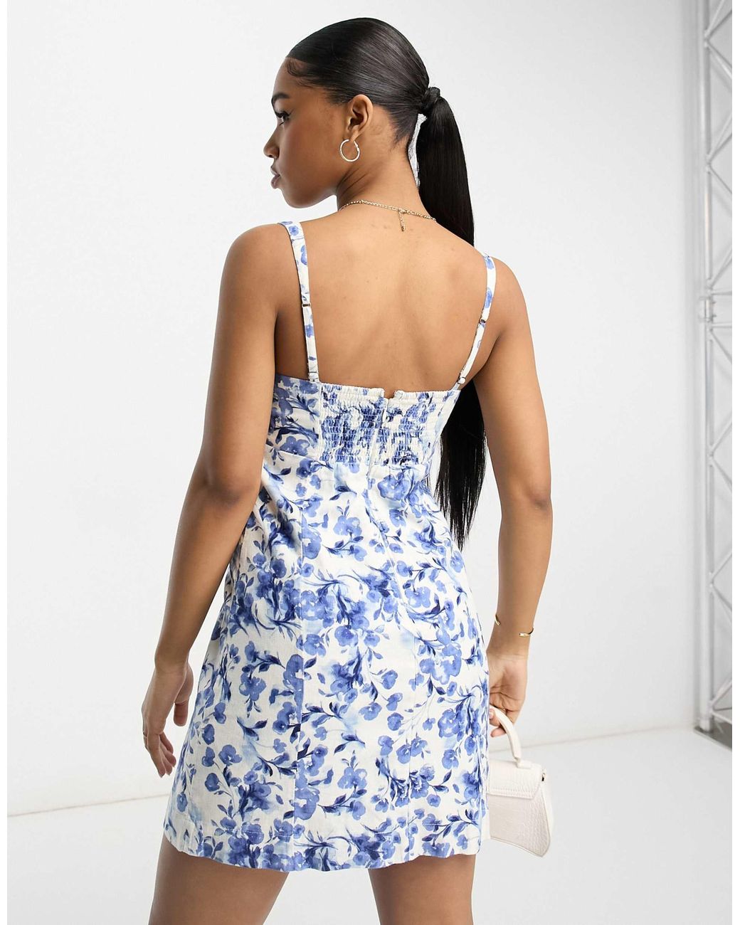 abercrombie blue corset dress athomewithelke on LTK