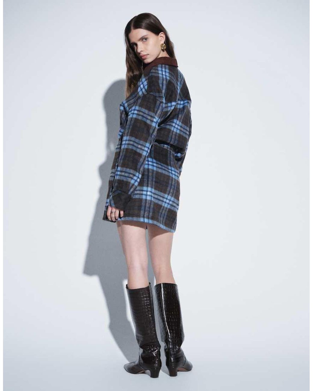 ASOS Blue Pelmet Mini Skirt Co-ord