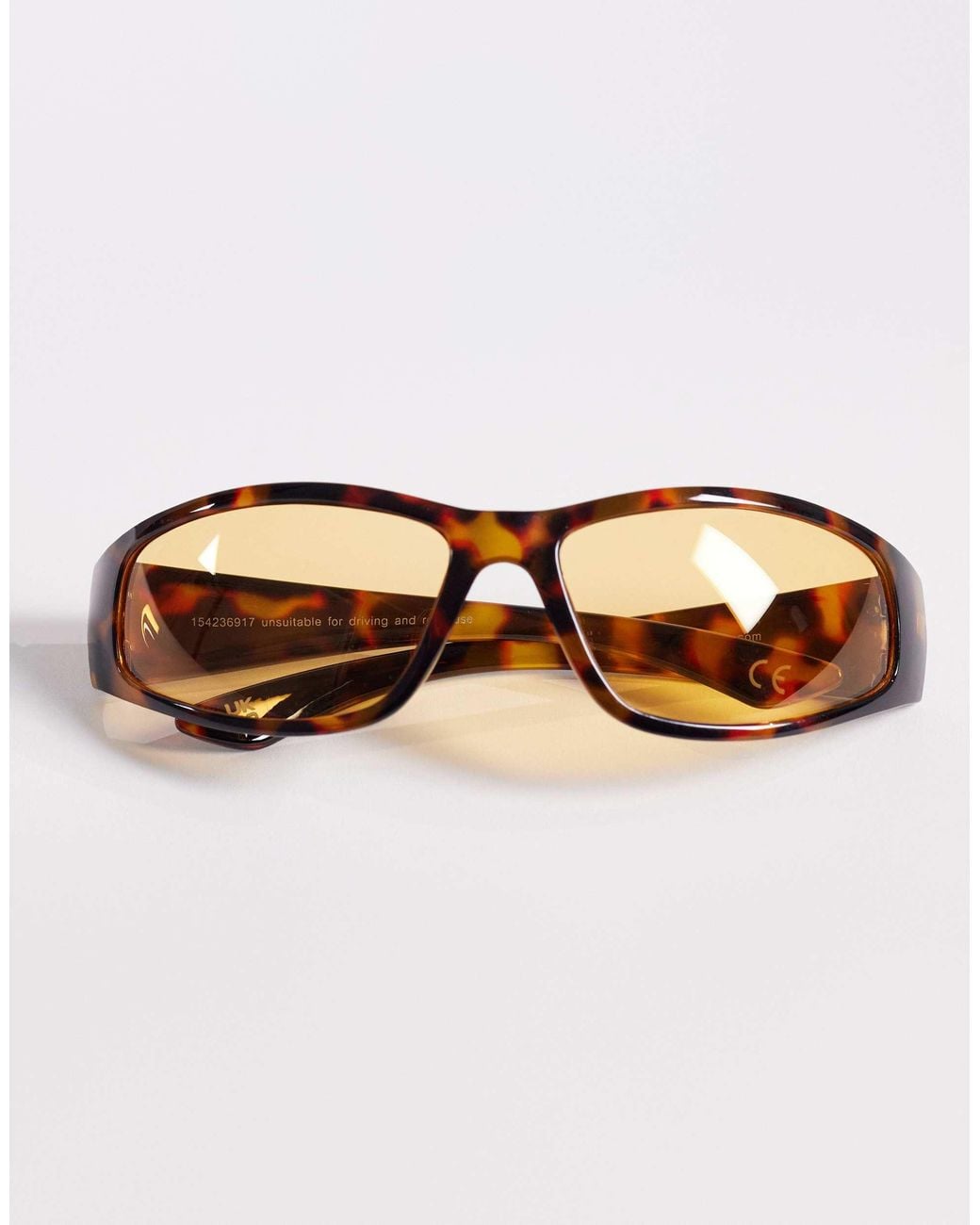 ASOS Natural Wrap Sunglasses for men