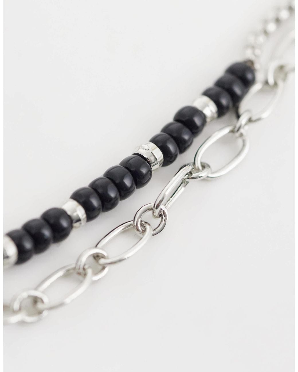 ASOS – 2er-pack armbänder in Gray für Herren