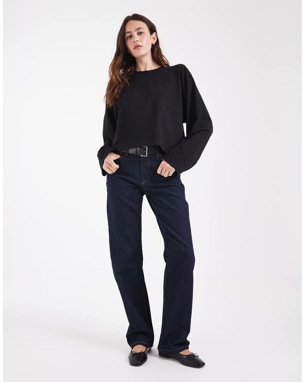 Hollister Blue Boxy Long Sleeve T-Shirt
