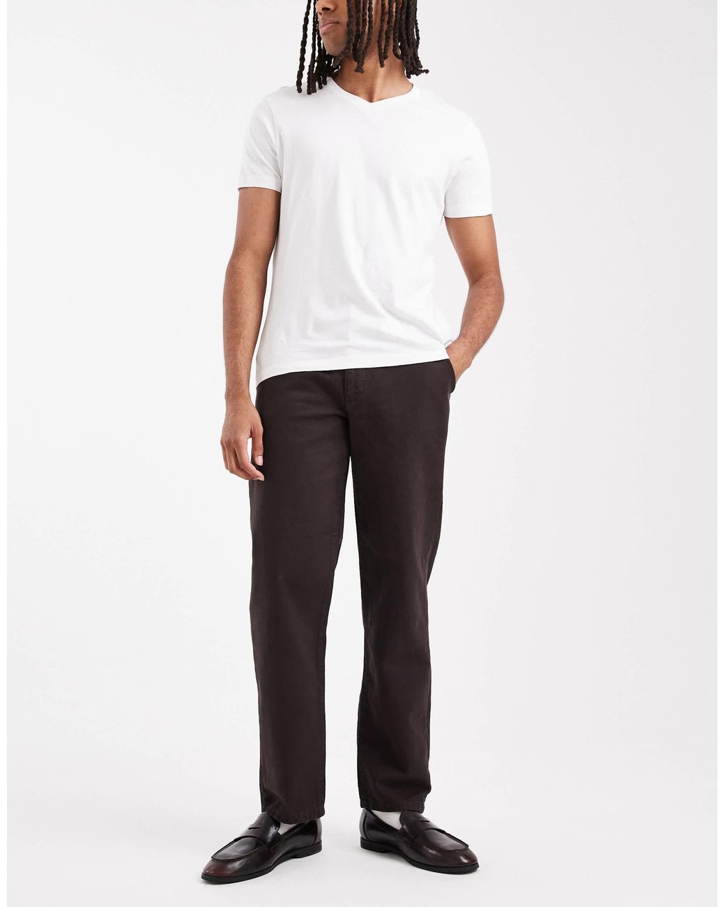 ASOS Black Straight Pants for men