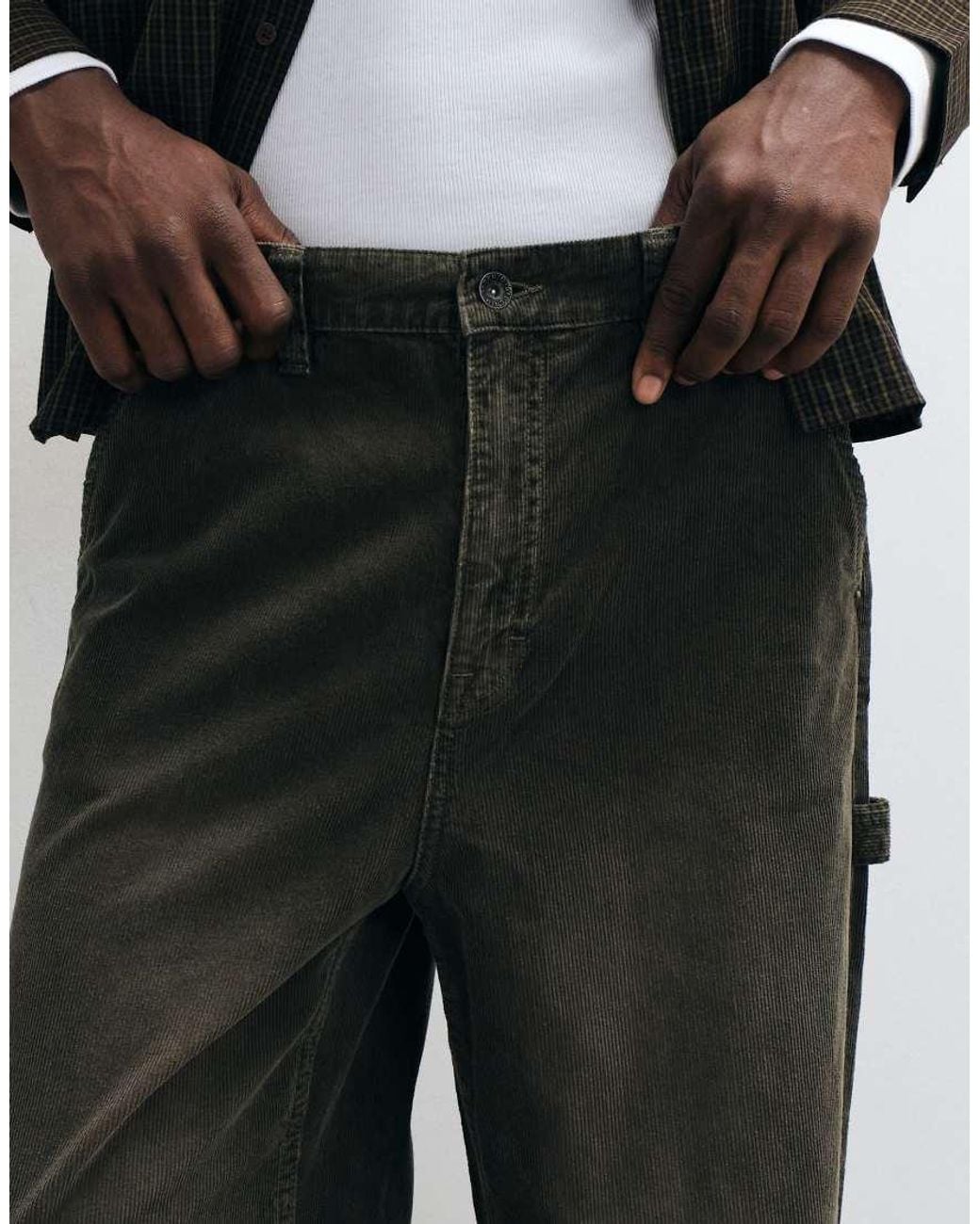 Cotton On Black Super baggy Worker Pant for men