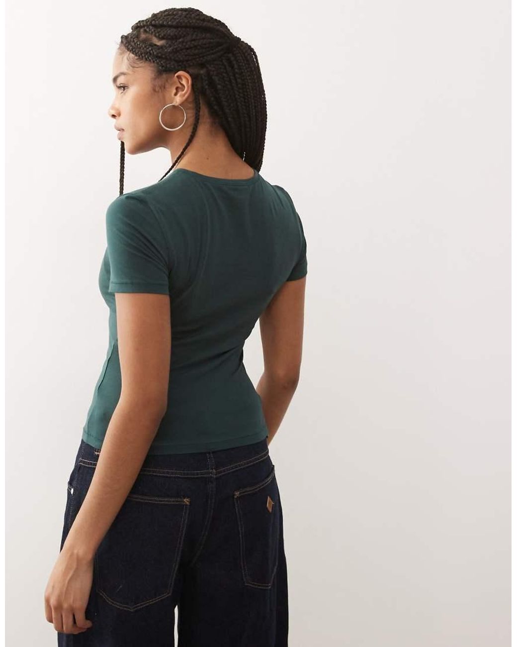 Weekday Blue Slim Fit T-Shirt