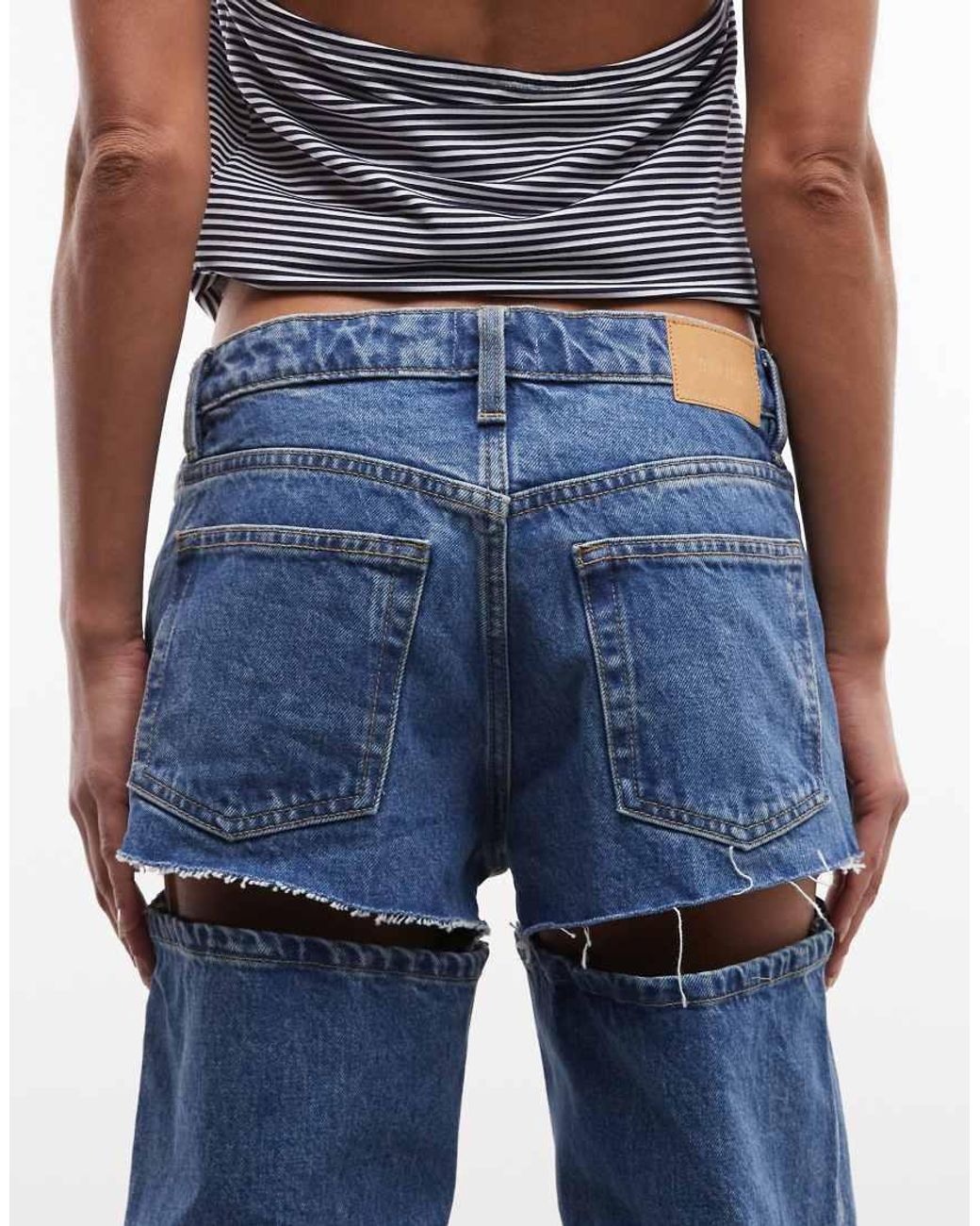 Jeans Da Festival Ampi di Monki in Blue