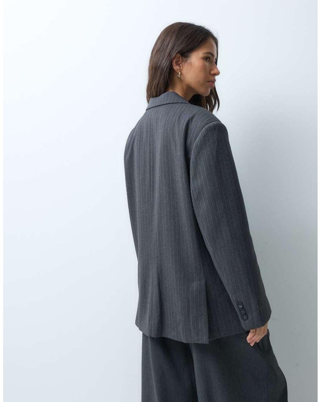 ASOS Gray Tailored Oversized Blazer