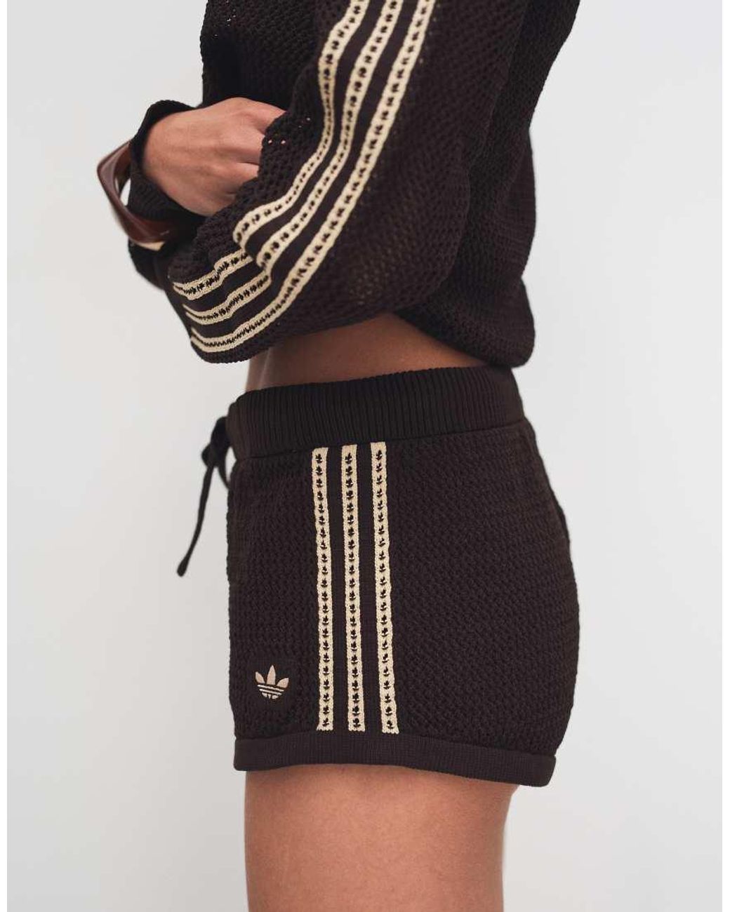 Adidas Originals Black Crochet Shorts