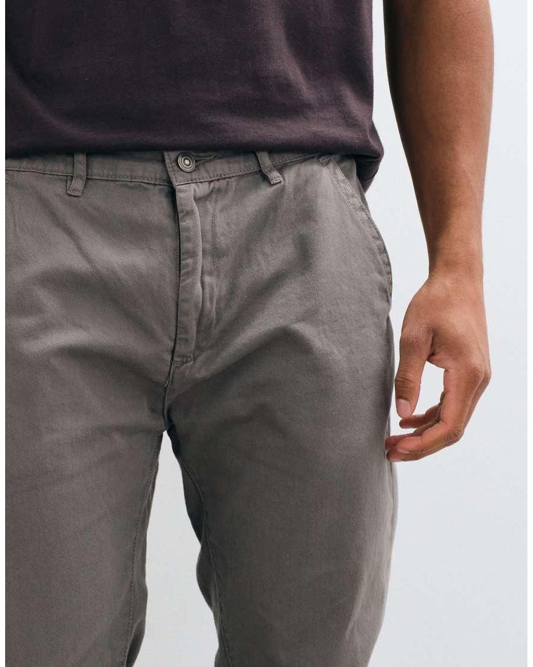 Brave Soul Blue Chino Trousers for men