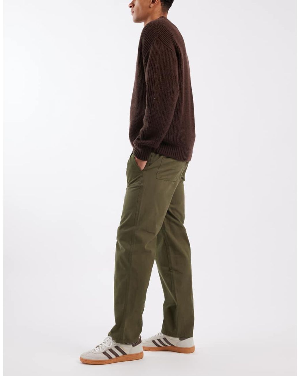 Only & Sons Green Relaxed Fit Trouser for men