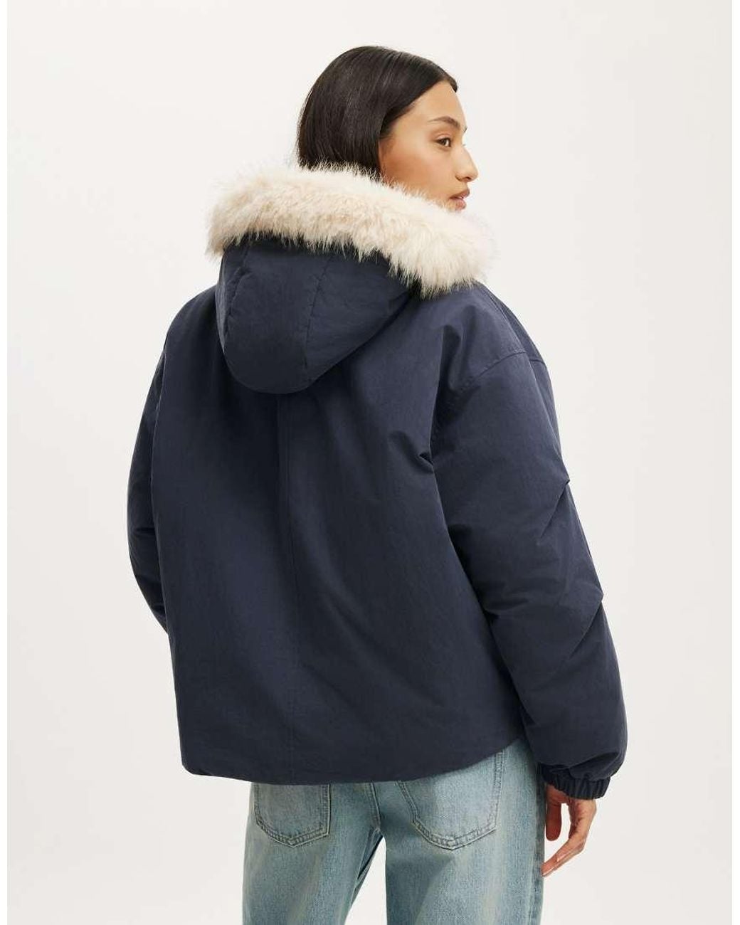 Cotton On Blue Sierra Parka Jacket