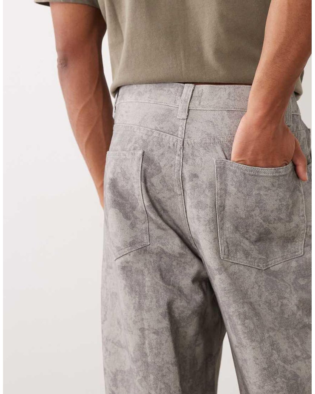 ASOS Natural Loose Trouser for men
