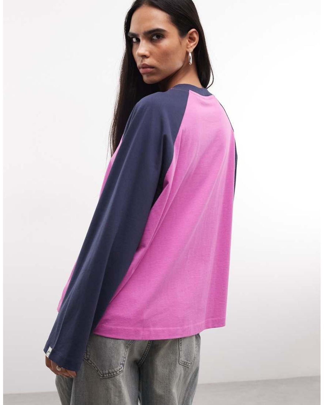 Collusion Pink Raglan Branded Tee