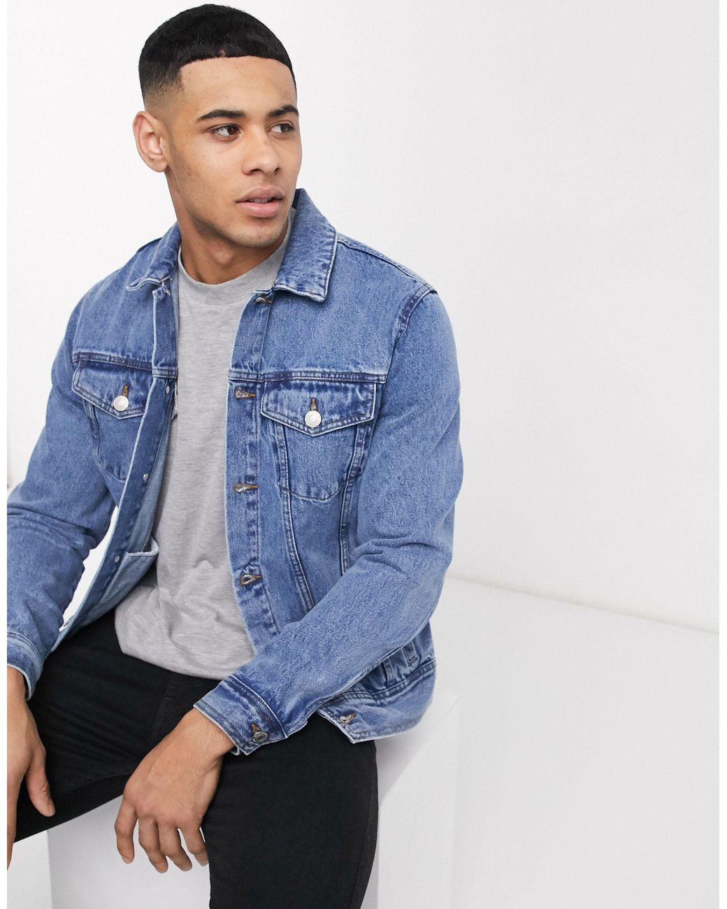 new look blue jacket