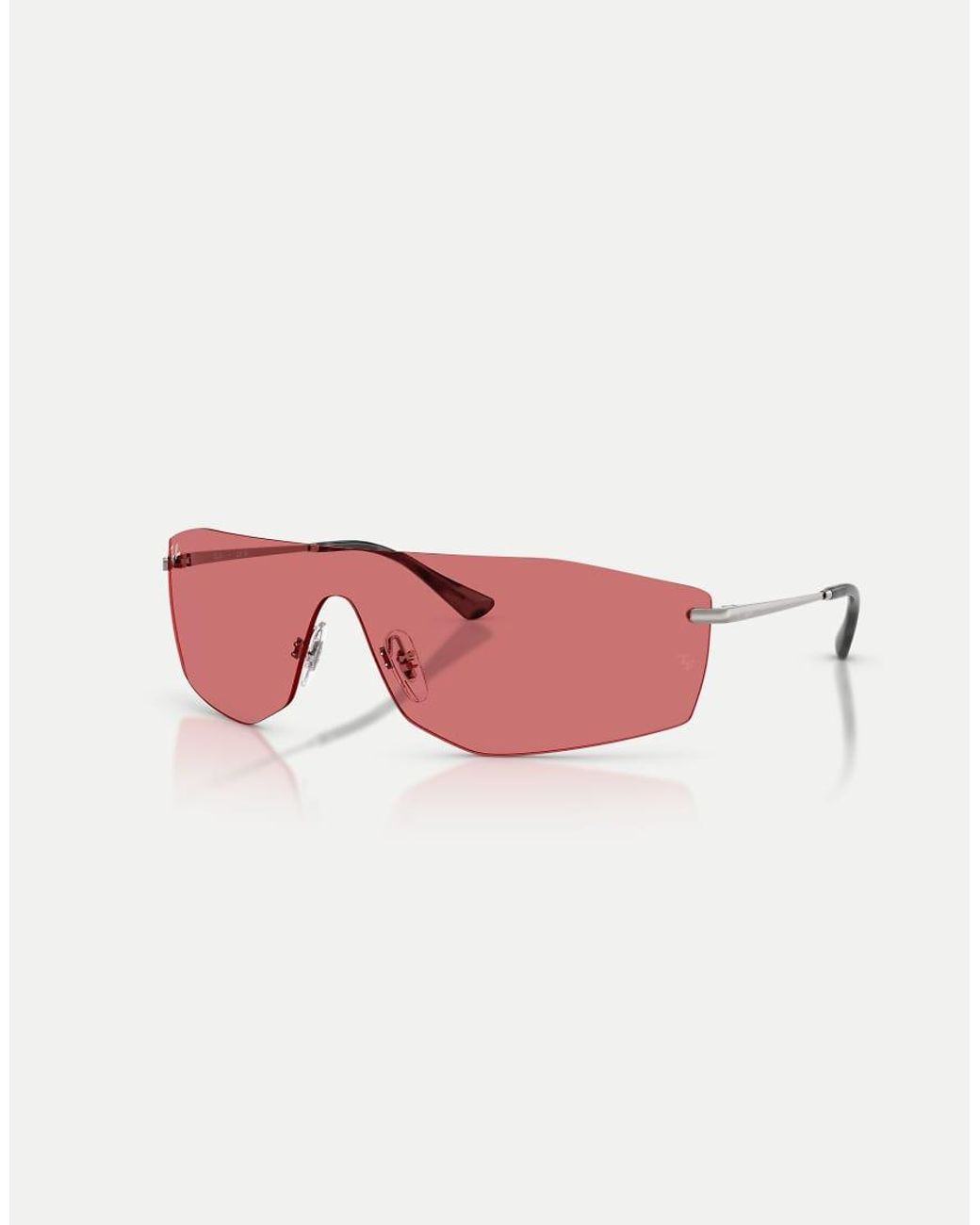 Ray-Ban Pink Alix Irregular Sunglasses With Lens