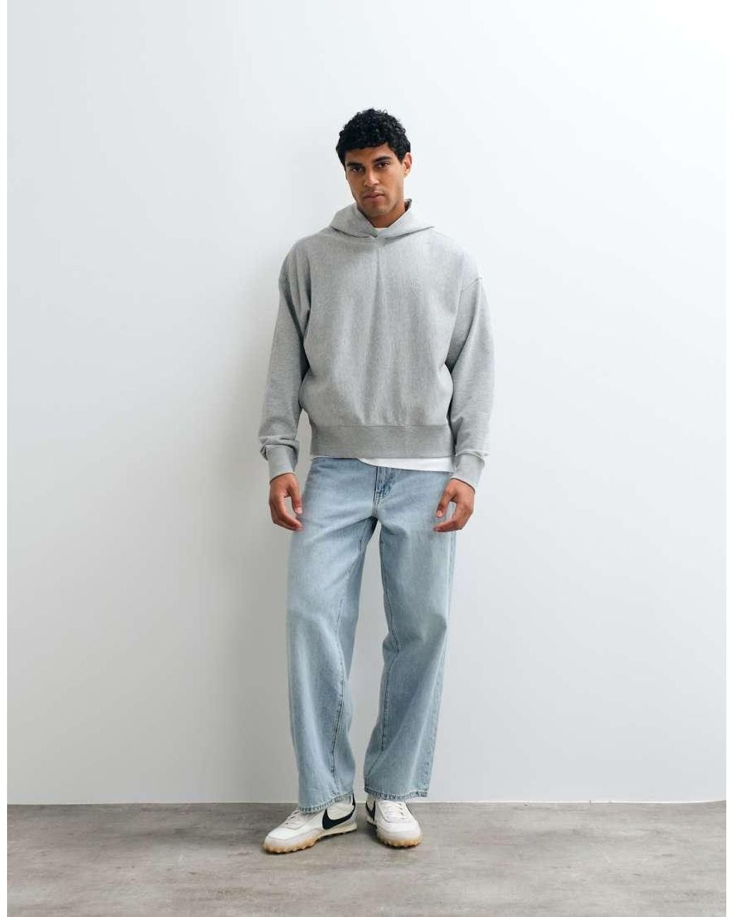 Sudadera Con Capucha Terry Monogram En Calvin Klein de hombre de color Gray