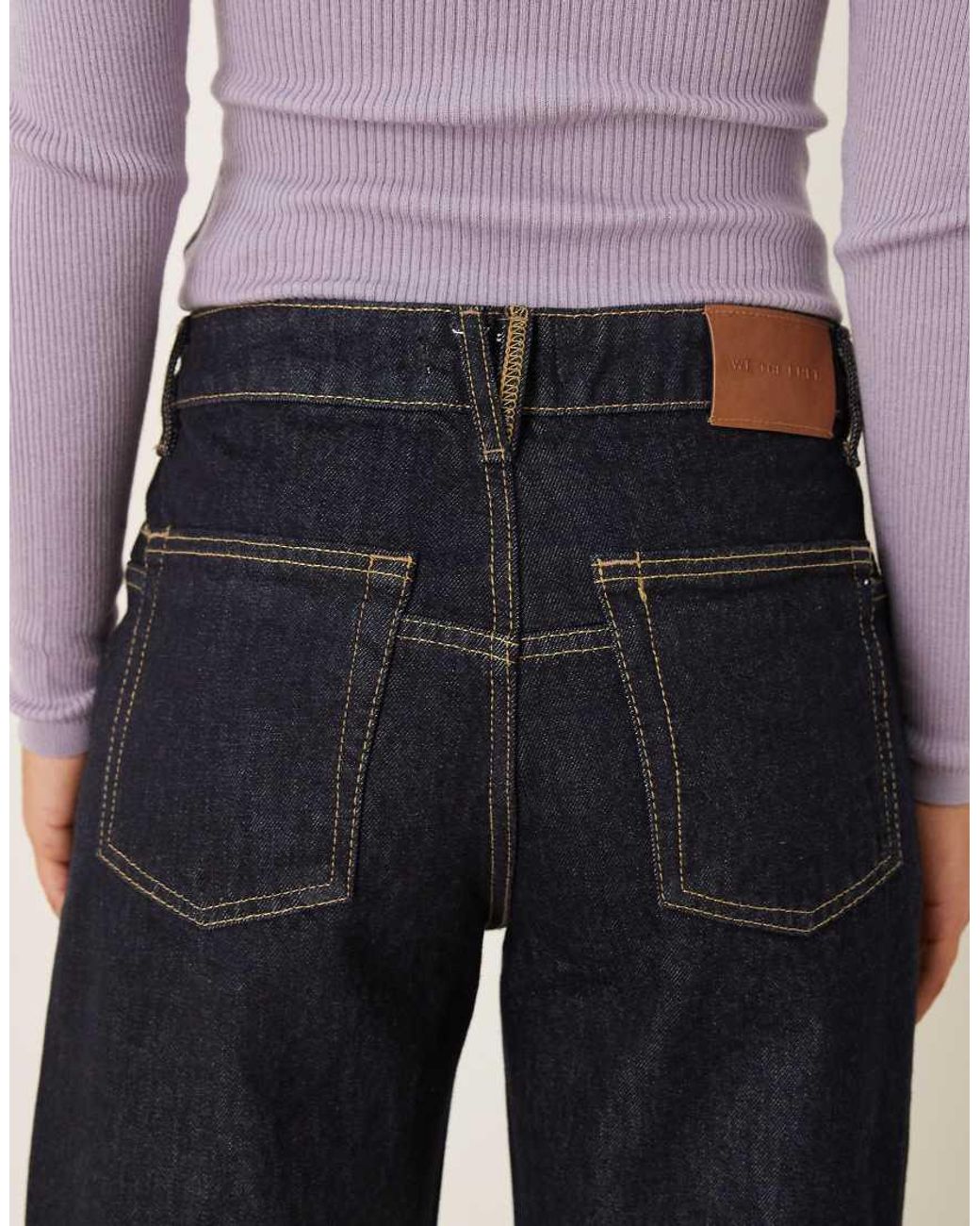 Free People Blue Deep Trance Dropped Jeans
