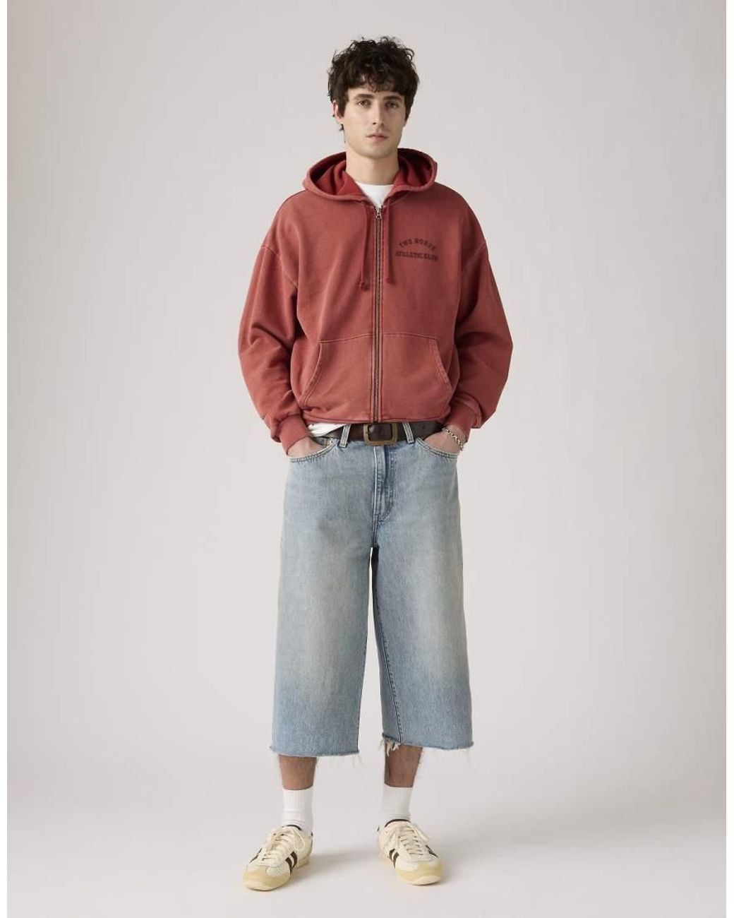 Levi's Blue 478 Baggy Capris for men